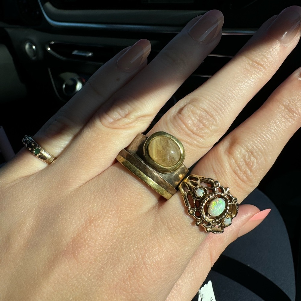 Silpada Sterling Silver Copper Citrine Ring R3364